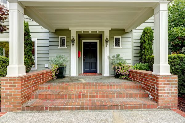 Front Porch Masonry Repair in Riverton