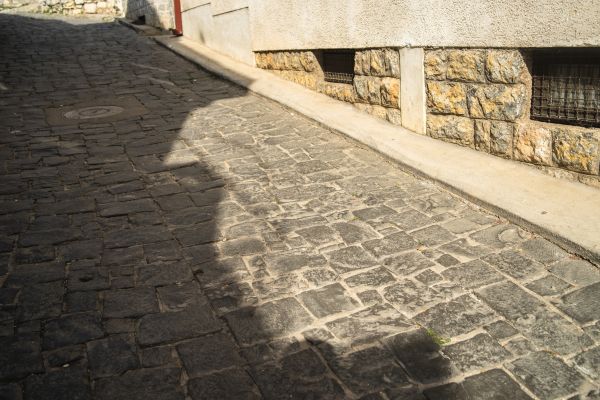 Stone Sidewalk Repair in Riverton