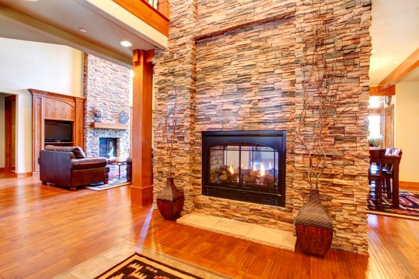 Stone Hearth Installation in Riverton